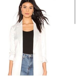 Superdown Kendra Button Up Blazer in White S NWT